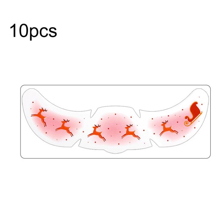 10pcs /Pack Metallic Glitter Christmas Face Stickers Freckle Temporary Tattoos for Kids Stage Makeup, Party Costume Accessories QT-0243