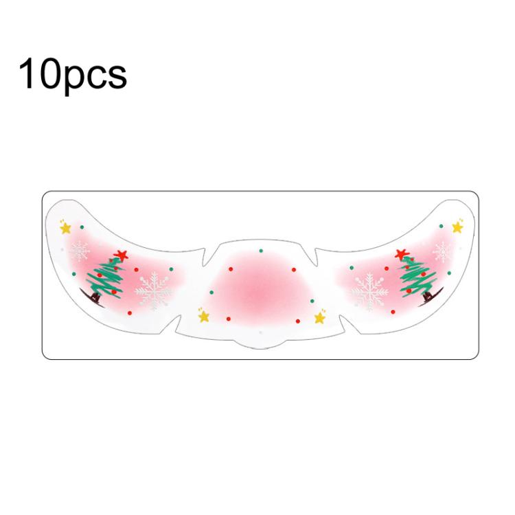 10pcs /Pack Metallic Glitter Christmas Face Stickers Freckle Temporary Tattoos for Kids Stage Makeup, Party Costume Accessories QT-0244