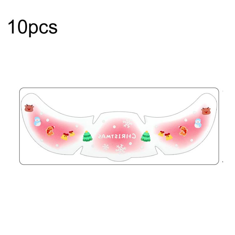 10pcs /Pack Metallic Glitter Christmas Face Stickers Freckle Temporary Tattoos for Kids Stage Makeup, Party Costume Accessories QT-0249
