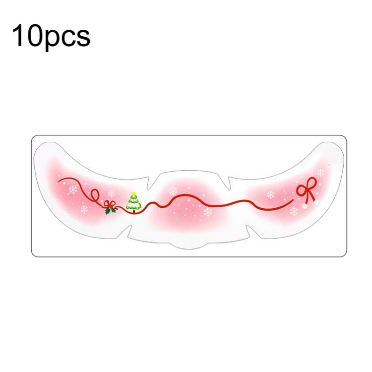 10pcs /Pack Metallic Glitter Christmas Face Stickers Freckle Temporary Tattoos for Kids Stage Makeup, Party Costume Accessories QT-0253