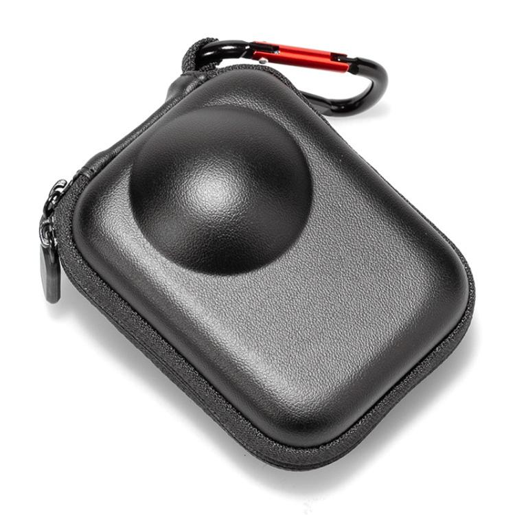 For DJI Osmo 360 Carrying Case EVA Hard Shell Protective Bag with Carabiner Clip - Black