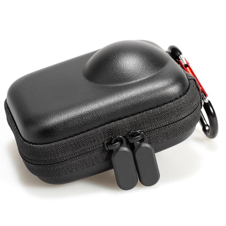 For DJI Osmo 360 Carrying Case EVA Hard Shell Protective Bag with Carabiner Clip - Black