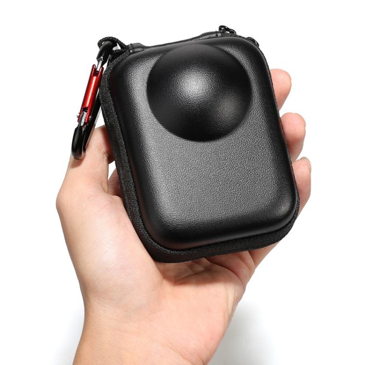 For DJI Osmo 360 Carrying Case EVA Hard Shell Protective Bag with Carabiner Clip - Black