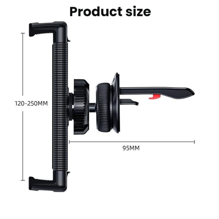 6-15 Inch Double Pull Car Tablet Mobile Phone Holder, Specification: Lock Hook Silicone
