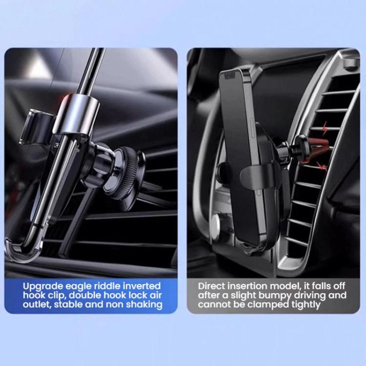 6-15 Inch Double Pull Car Tablet Mobile Phone Holder, Specification: Lock Hook Silicone