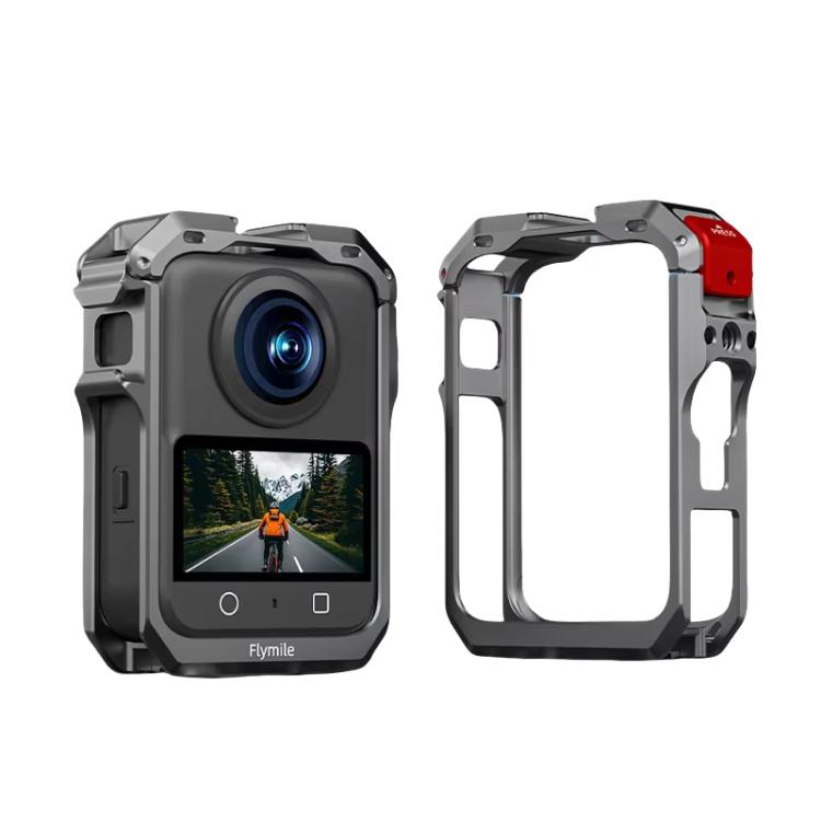For DJI Osmo 360 Flymile Dual Cold Shoe Metal Quick-Release Cage With Lens C