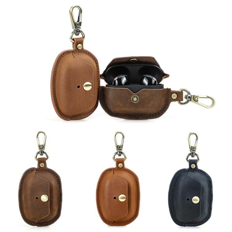 For Sony WF-1000XM5 CONTACTS FAMILY CF1183 Leather Hook Portable Earphone Case