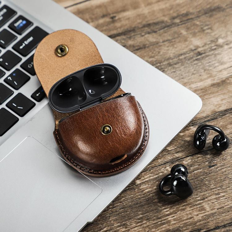 For Huawei FreeClip CONTACTS FAMILY CF1195 Leather Flip Type With Hook Bluetooth Earphone Case