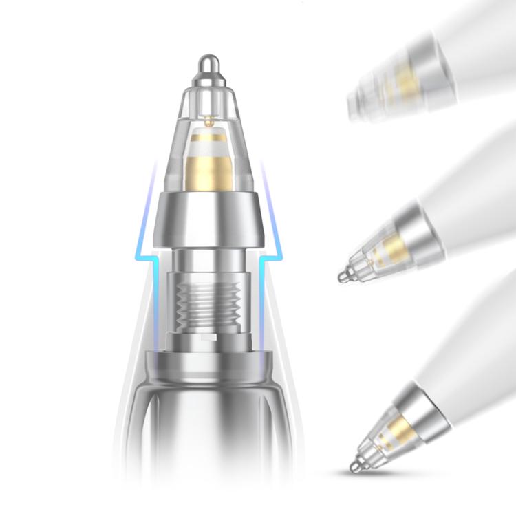 2pcs AhaStyle WG155 Replaceable Durable Metal Pen Tip, For Apple Pencil Pro / USB-C / 2 / 1