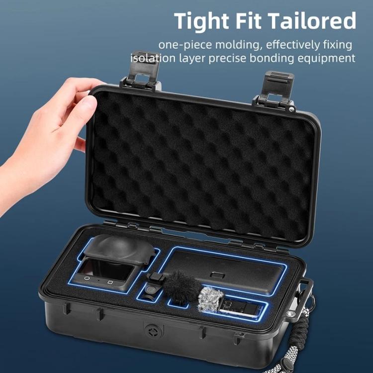 For DJI OSMO 360 BRDRC Panoramic Cameras Waterproof Portable Suitcase - Black