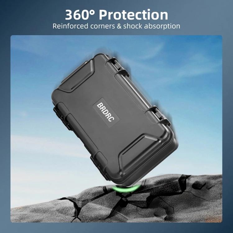 For DJI OSMO 360 BRDRC Panoramic Cameras Waterproof Portable Suitcase - Black
