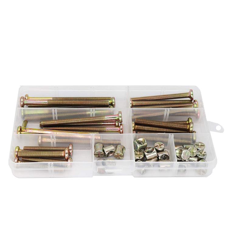 50pcs /Set M6 Colored Zinc Round Head Hexagon Socket Screw Set - 410g