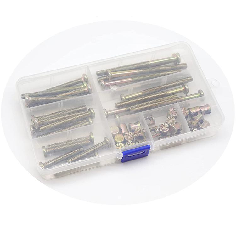 50pcs /Set M6 Colored Zinc Round Head Hexagon Socket Screw Set - 410g