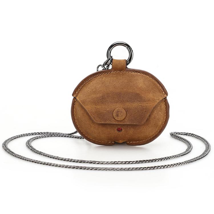 For Beats Studio Buds CONTACTS FAMILY CF1136B Leather Chain Bluetooth Earphone Protective Case