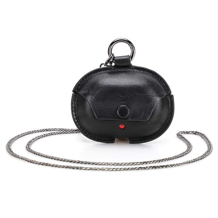 For Beats Studio Buds CONTACTS FAMILY CF1136B Leather Chain Bluetooth Earphone Protective Case