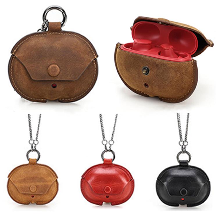 For Beats Studio Buds CONTACTS FAMILY CF1136B Leather Chain Bluetooth Earphone Protective Case
