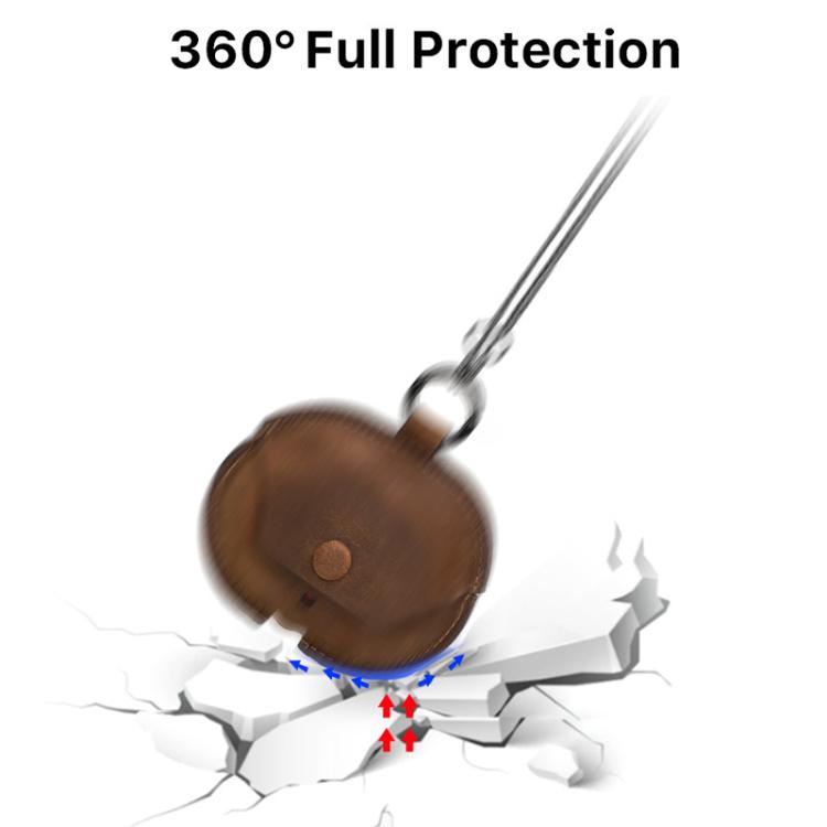 For Beats Studio Buds CONTACTS FAMILY CF1136B Leather Chain Bluetooth Earphone Protective Case