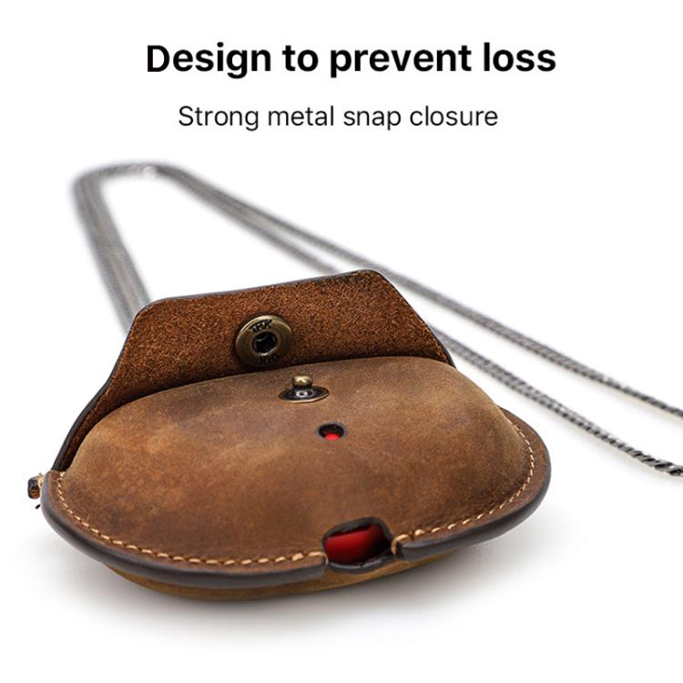 For Beats Studio Buds CONTACTS FAMILY CF1136B Leather Chain Bluetooth Earphone Protective Case