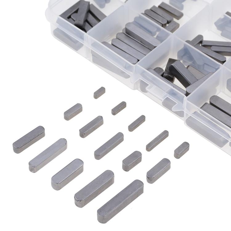 140pcs /Set 3/4/5/6mm Boxed Parallel Pin Dive Shaft Pulley Keys - 393g