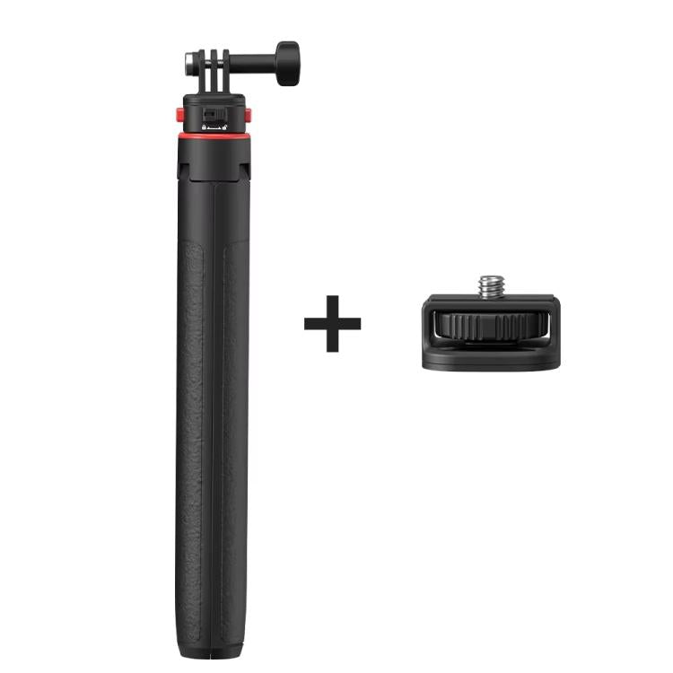 Flymile 1.63m Magnetic Quick-Release Tripod Selfie Stick for Action Cameras for Vlogging, Outdoor Sports - Black