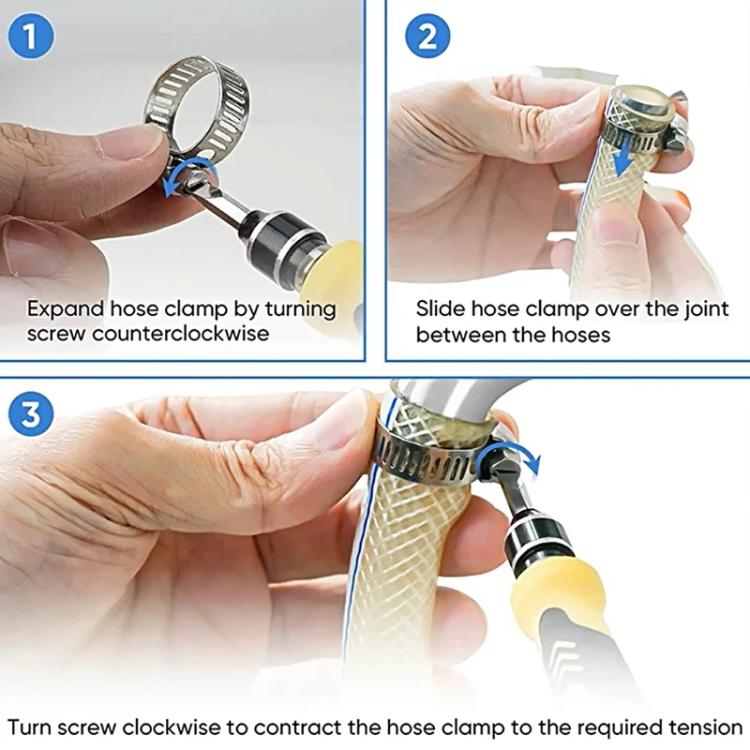 40pcs /Set Stainless Steel American-Style Heavy-Duty Clamp Kit - 303g