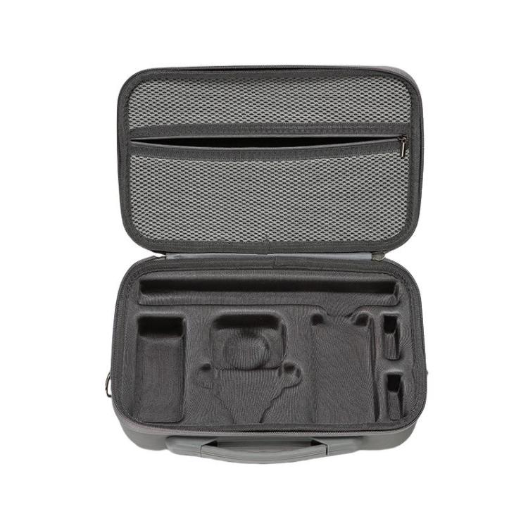 For DJI Osmo 360 Adventure Combo Flymile PU Leather Shoulder Bag Waterproof Crossbody Sling Bag - Gray