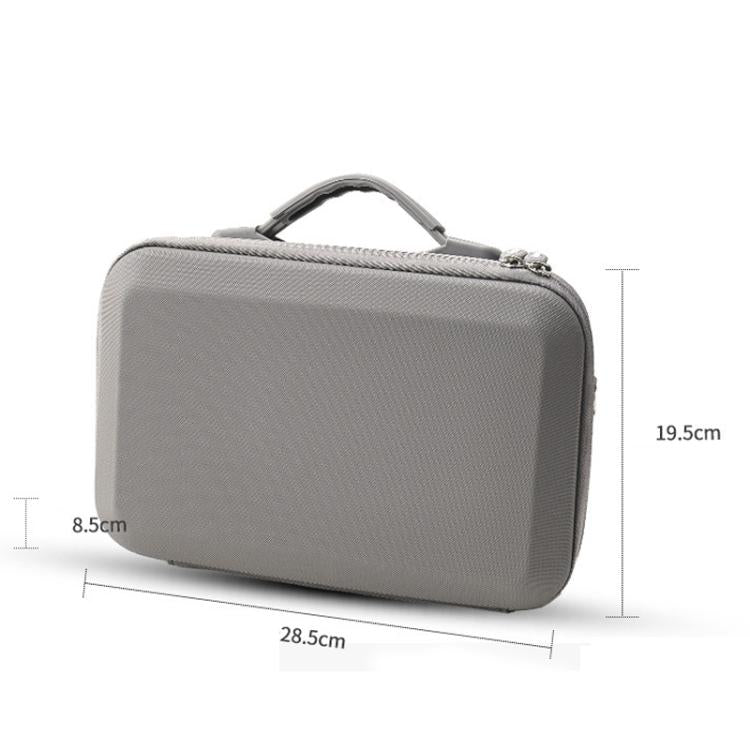 For DJI Osmo 360 Adventure Combo Flymile PU Leather Shoulder Bag Waterproof Crossbody Sling Bag - Gray