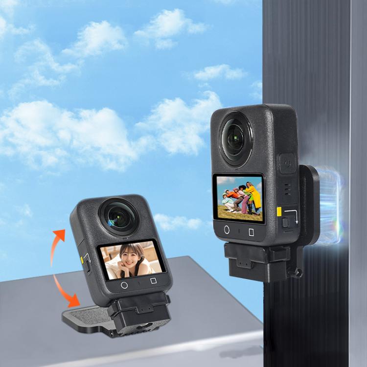 For DJI Osmo 360 Camera Magnetic Quick-Release Base Portable Desktop Stand - Black