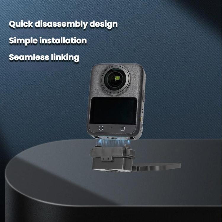 For DJI Osmo 360 Camera Magnetic Quick-Release Base Portable Desktop Stand - Black