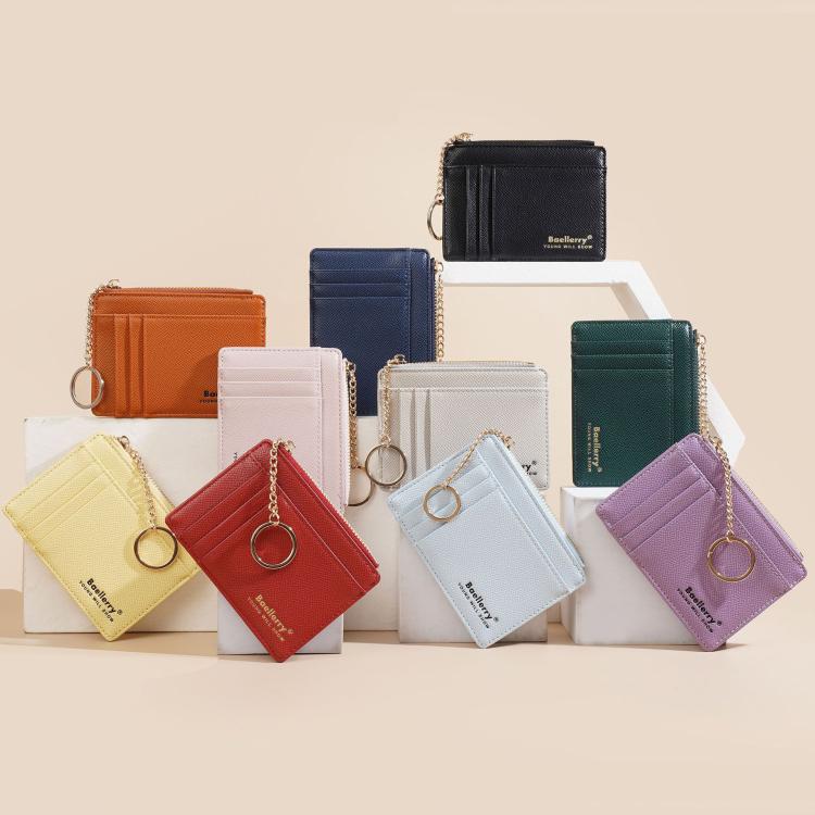 Baellerry K9117 Women Multi Card Slot Card Holder Thin Style With Keychain Coin Purse