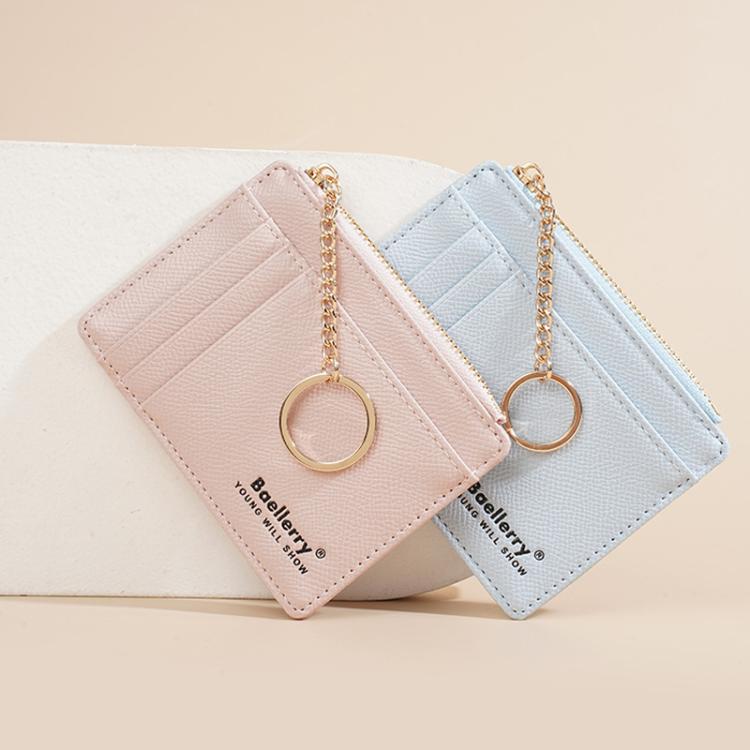 Baellerry K9117 Women Multi Card Slot Card Holder Thin Style With Keychain Coin Purse