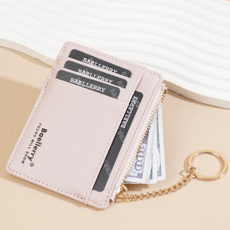 Baellerry K9117 Women Multi Card Slot Card Holder Thin Style With Keychain Coin Purse