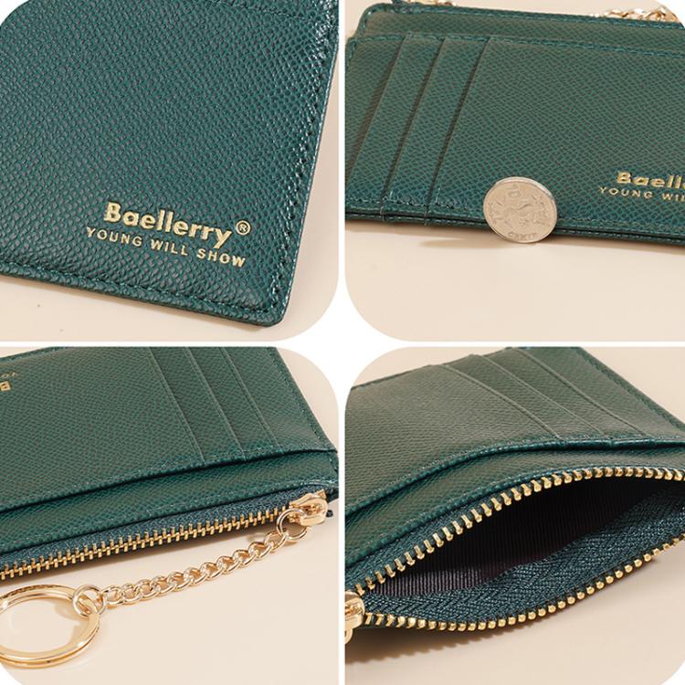 Baellerry K9117 Women Multi Card Slot Card Holder Thin Style With Keychain Coin Purse