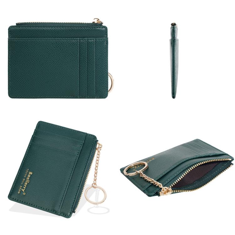 Baellerry K9117 Women Multi Card Slot Card Holder Thin Style With Keychain Coin Purse