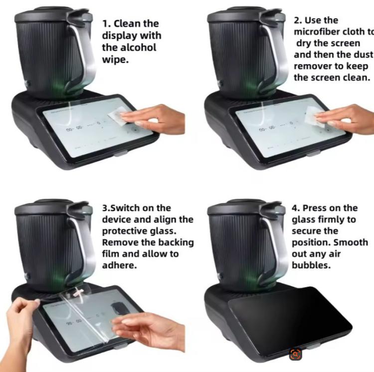 For Thermomix TM7 Tempered Glass Screen Protector Chef Machine Accessories