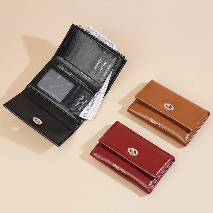 Baellerry N8400 Women Short Style Three Fold Zipper Wallet