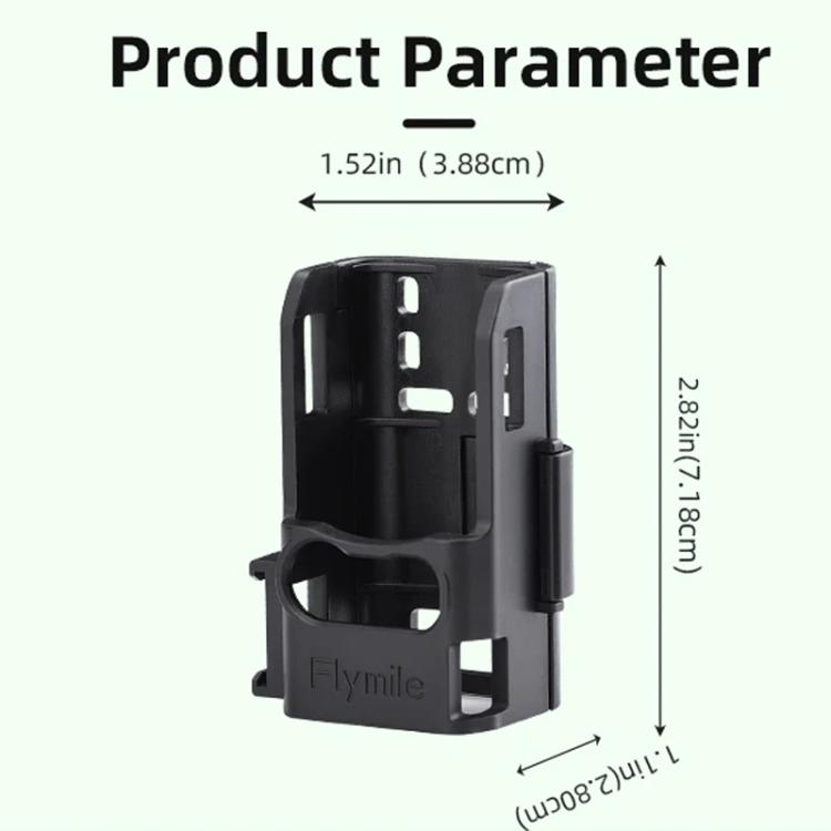For DJI Osmo Pocket 3 Flymile Multi-Purpose Adapter Frame Expandable Mount - Black