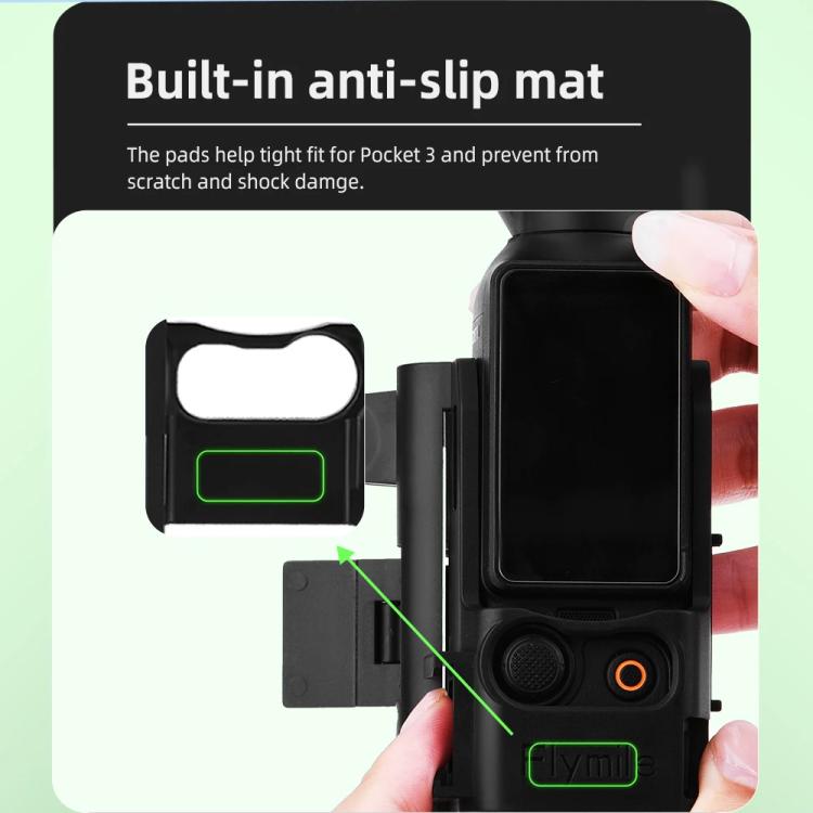 For DJI Osmo Pocket 3 Flymile Multi-Purpose Adapter Frame Expandable Mount - Black