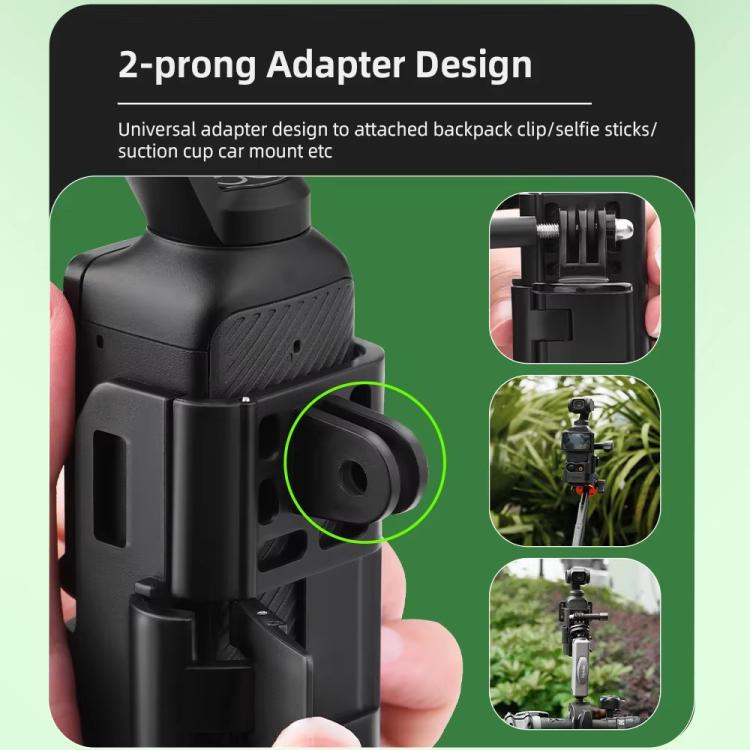 For DJI Osmo Pocket 3 Flymile Multi-Purpose Adapter Frame Expandable Mount - Black