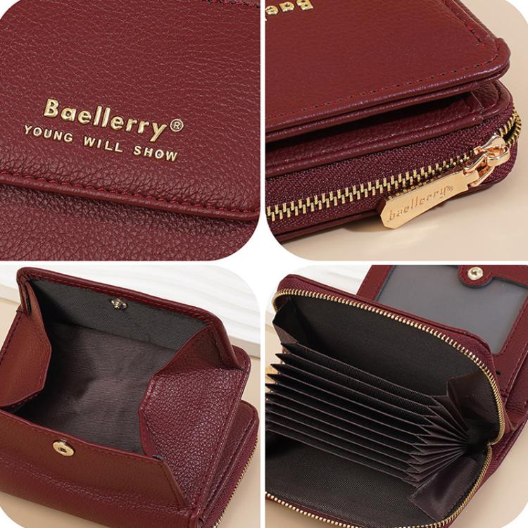 Baellerry NR120 Women Zipper Wallet Organ Two Fold Wallet