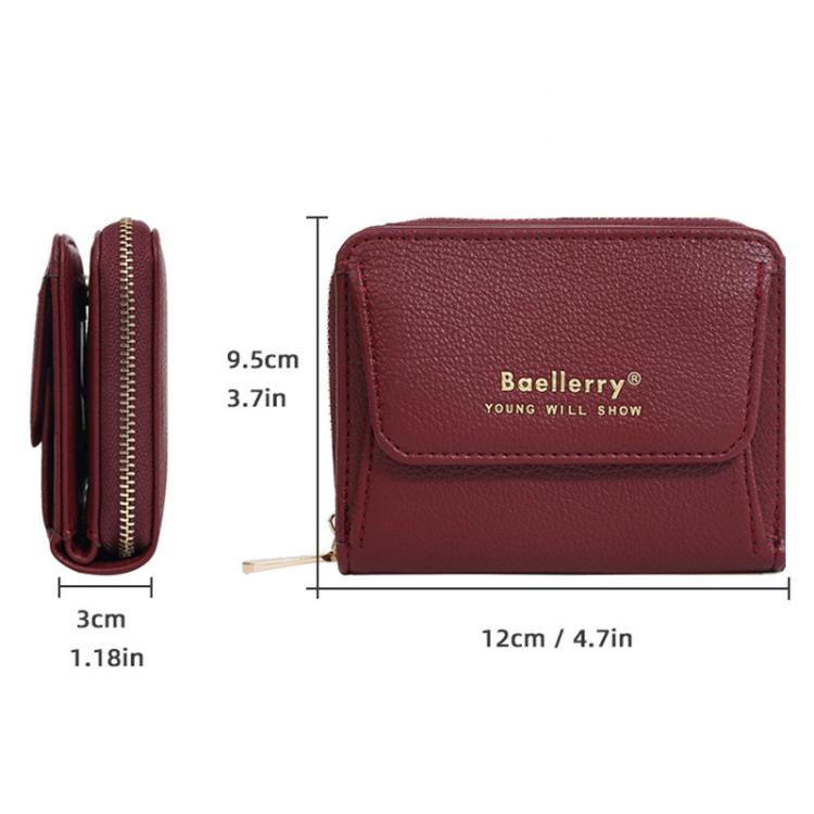 Baellerry NR120 Women Zipper Wallet Organ Two Fold Wallet
