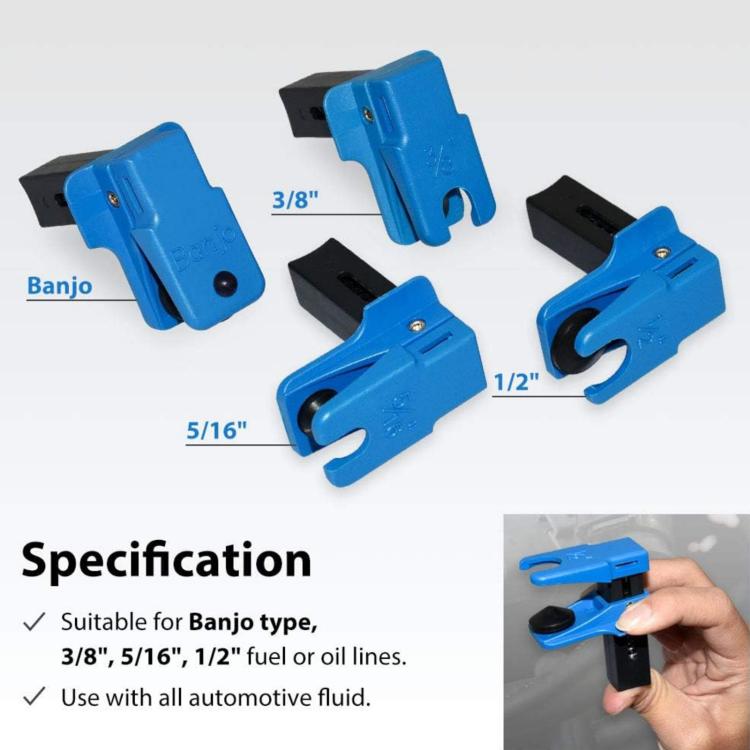 Brake Hose Sealing Clamp Shut-Off Clamp Tool - 4pcs /Set