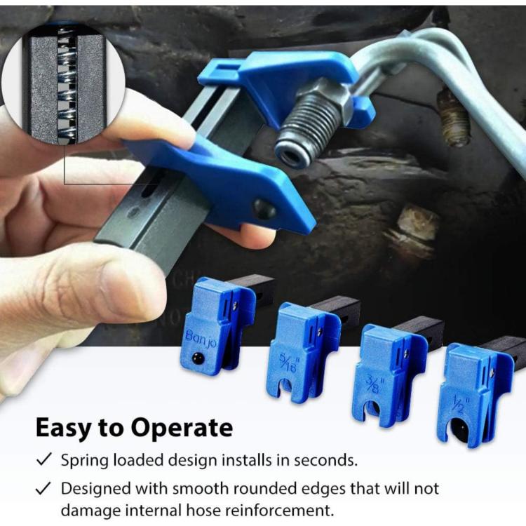Brake Hose Sealing Clamp Shut-Off Clamp Tool - 4pcs /Set