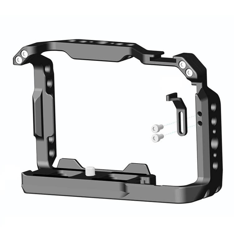 For Sony ZV-E10 II 2nd Generation Camera Cage DSLR Photography Live Streaming Protective Frame Stabilizer Kit - Black
