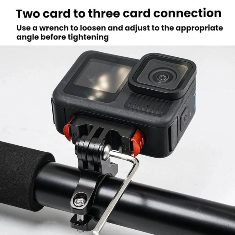 For GoPro HERO13 Black Action Camera Magnetic Quick Release Bike Mount Outdoor Cycling Tilt Shooting Bracket, Spec: 180 Degree Adjustable