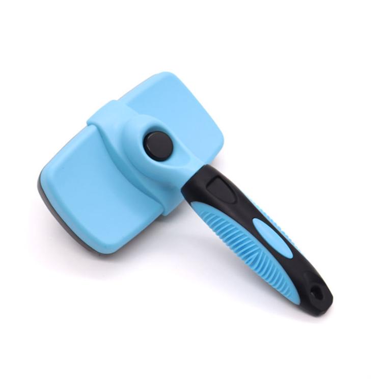 Pet Deshedding Brush for Cats & Dogs 1-Click Release Hair Remover Tool Grooming Brush, Size: Large