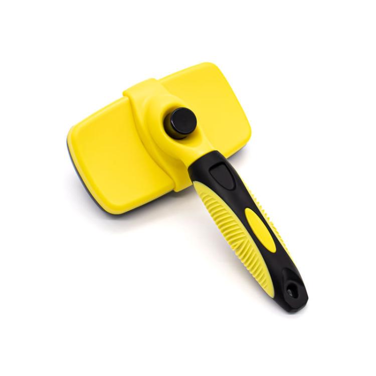 Pet Deshedding Brush for Cats & Dogs 1-Click Release Hair Remover Tool Grooming Brush, Size: Large