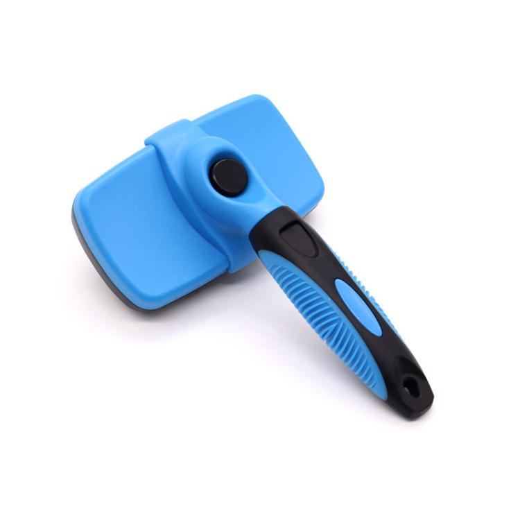Pet Deshedding Brush for Cats & Dogs 1-Click Release Hair Remover Tool Grooming Brush, Size: Large