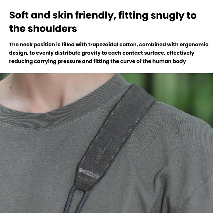 Cwatcun D214 Medium Universal Camera Strap Comfortable Pressure Relieving Camera Strap - Dark Gray