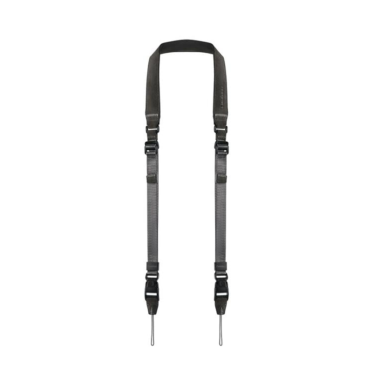 Cwatcun D213  Medium Universal Camera Shoulder Strap Matte Leather Quick Release Strap - Dark Gray